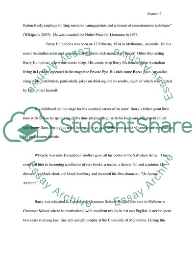 Barry Humphries and Patrick White