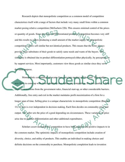 Monopolistic Competition