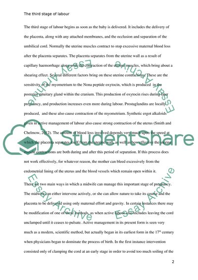 Midwifery: Active Management vs Physiological Management of the Third Stage of Labour