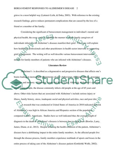 The Impacts of Alzheimers Disease