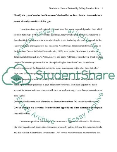 Nordstorm: How to Succeed by Selling Just One Shoe