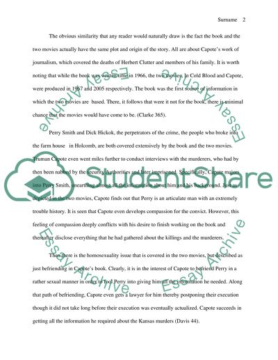 In Cold Blood and Capote