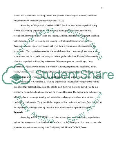 Definition of a Learning Organization