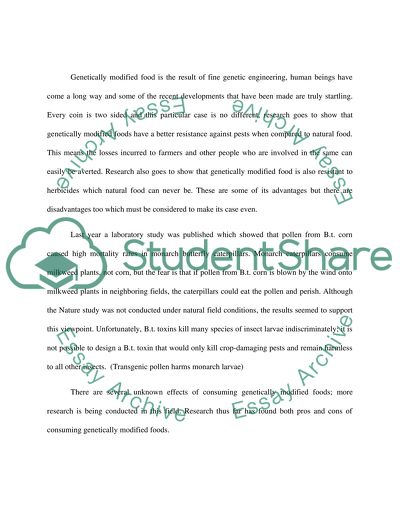 Is Genetically Modified Food Good or Bad