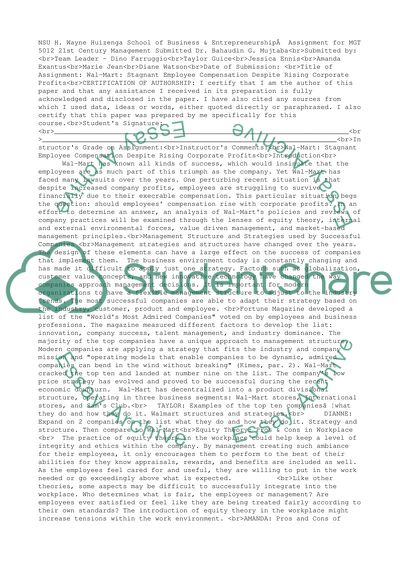 Wal-mart Final paper on Political/Legal forces