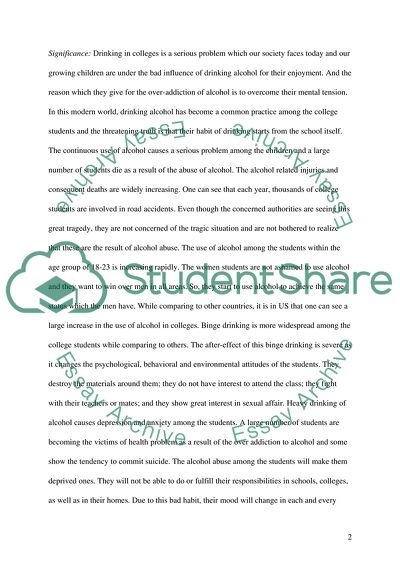 Drinking Problem in the US Colleges