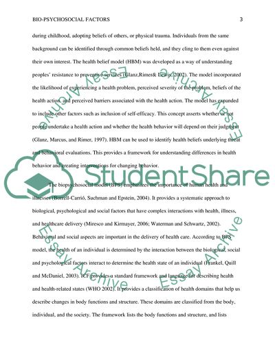 Bio-Psychosocial Factors