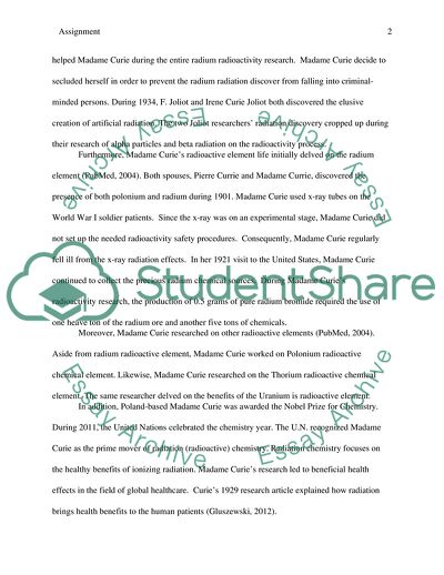 The Significant Role of the Radiation Concept Pioneers on the Radiation History Effects