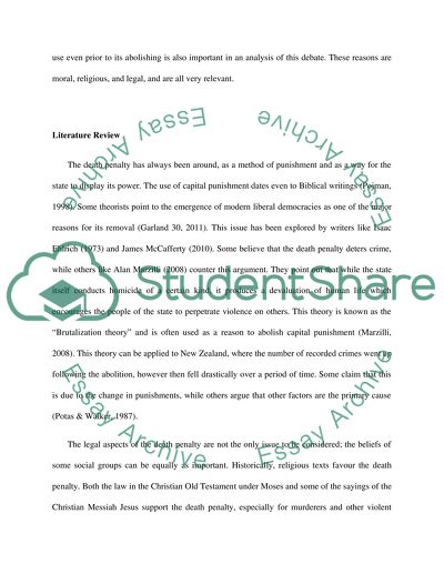 The Abolition of Capital Punishment in New Zealand