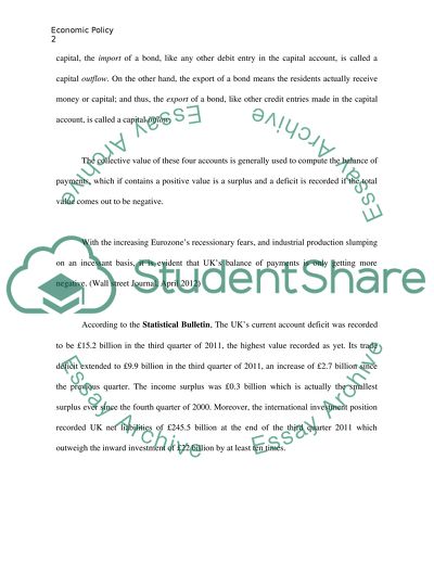 Economic Policy in the Open Economy