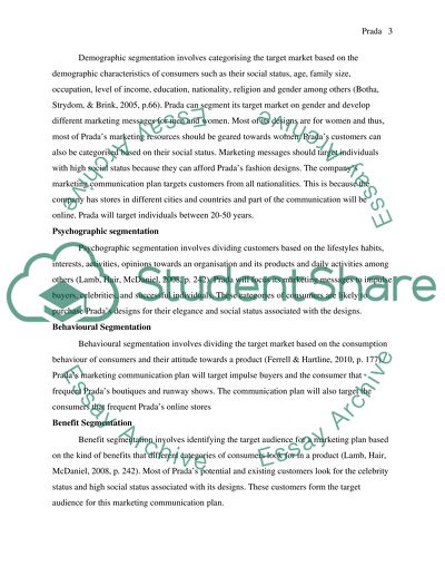 Integrated Marketing Communication for Prada