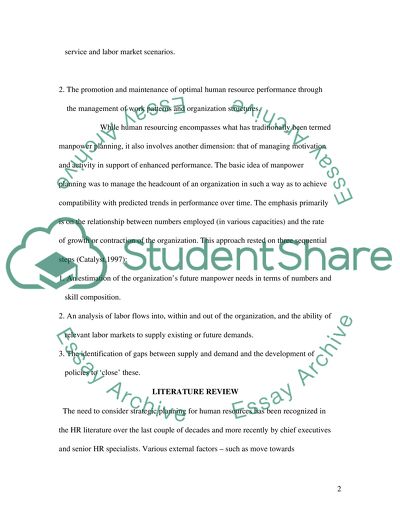 Evaluating human resource management