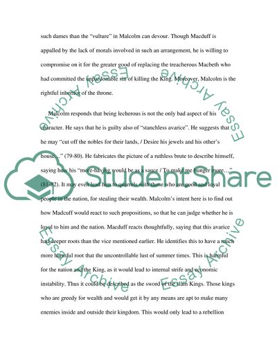 English Analyzing Macbeth - Act 4 Scene 3 Line 66 to 102