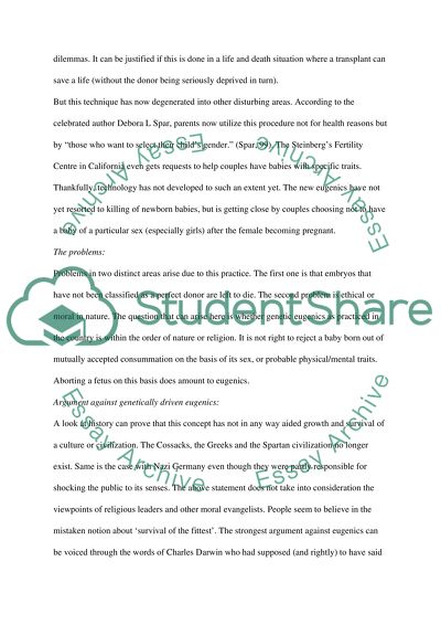 The Issue of Designing Babies