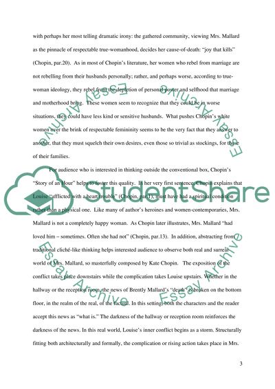 Why read The Story of An Hour by Kate Chopin (1894)