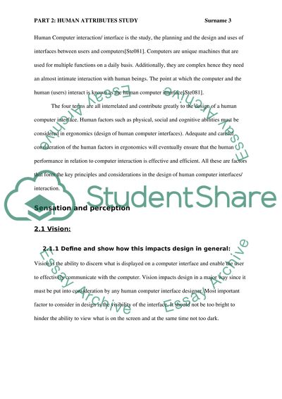 Human Factors, Ergonomics, Human Performance, Sensation and Perception