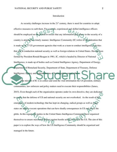 National Security and Public Safety