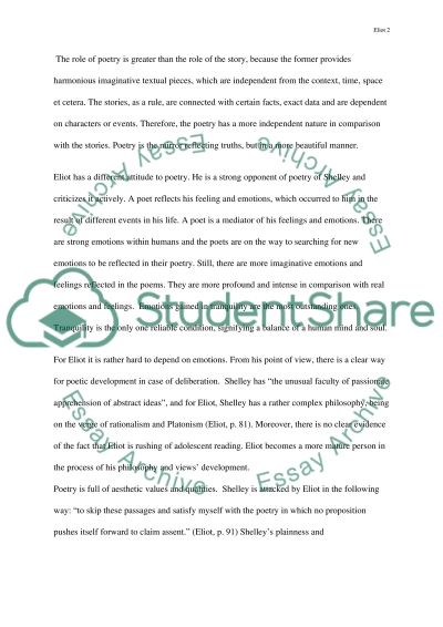 Poetic essay examples