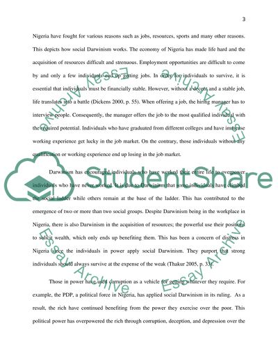 The Relationship between Darwinism and Racism