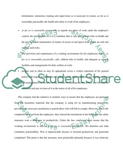 Observing Health and Safety