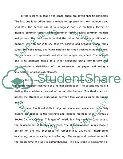 National Math Curriculum