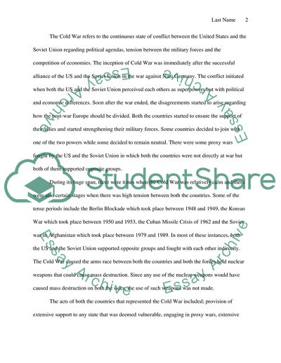 Pursuing Communism Abroad - Superpower Geopolitics and the Role of the Arms Race