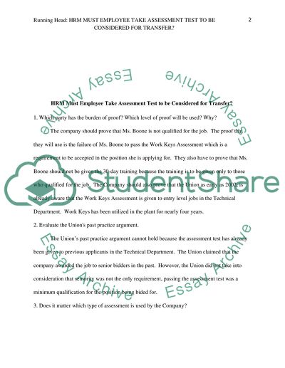 The Work Keys Assessment