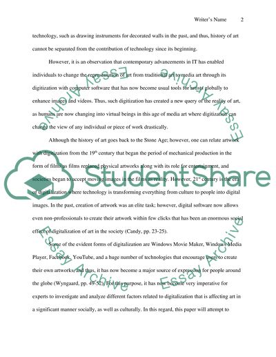 Modern Art And Digitalization