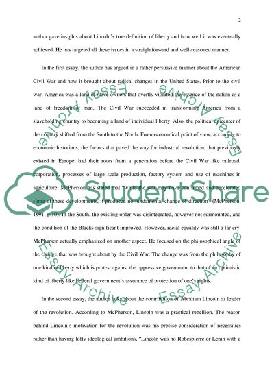 Abraham Lincoln and the Second American Revolution by McPherson