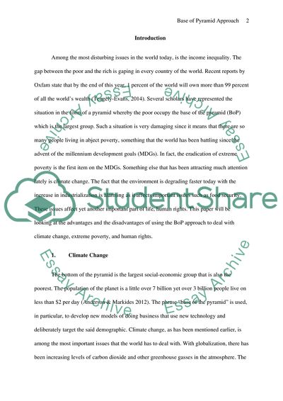 The Advantages and Disadvantages of Using Base of the Pyramid Approaches