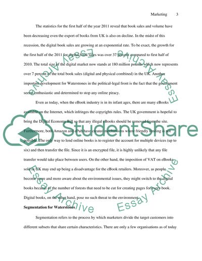 Major Factors Affecting Waterstones Marketing