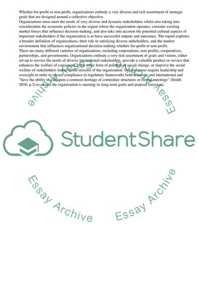 Stakeholder Needs vs Revenue as the Main Organizational Goals