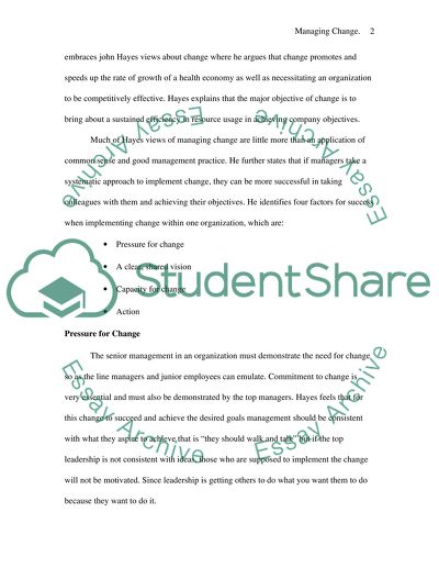 Managing Change - L.J