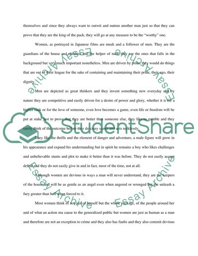 The Unconventional Depiction of Women in Japanese Films