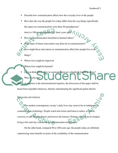 Communication Technology