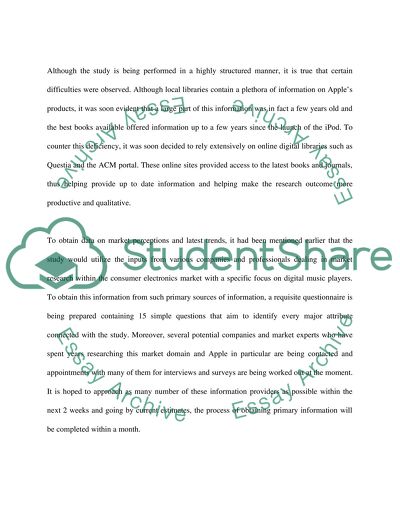 IPod Research Progress