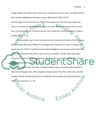 Relationships between Media, Law and Politics