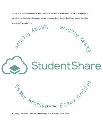 The meaning of Tantrums for Anyone with Children or Teaching Children