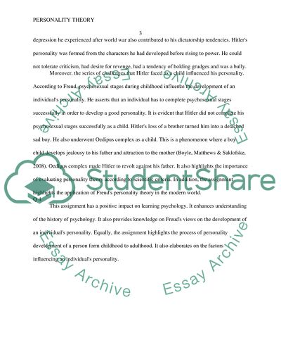 Personality Theory and Assessment