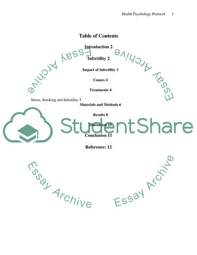 Health Psychology Protocol