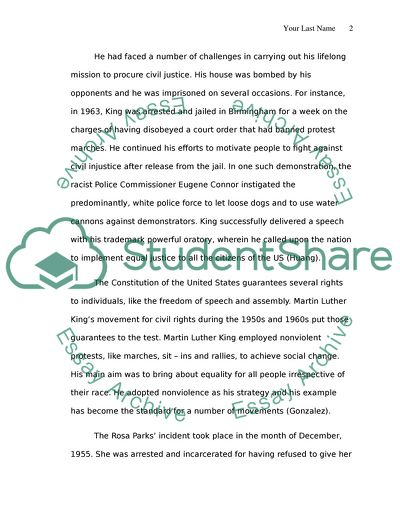 Martin Luther Kings Strategy for Gaining Civil Rights