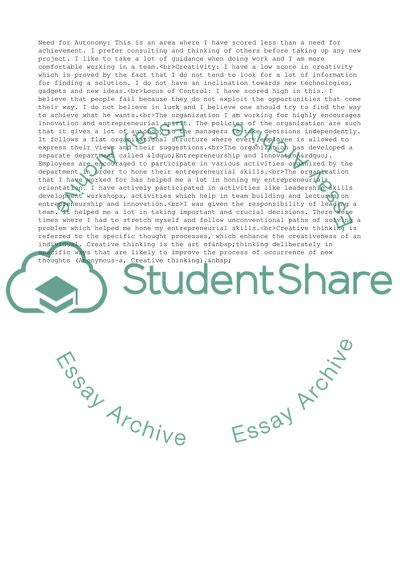 Creative Journal about Entrepreneurship