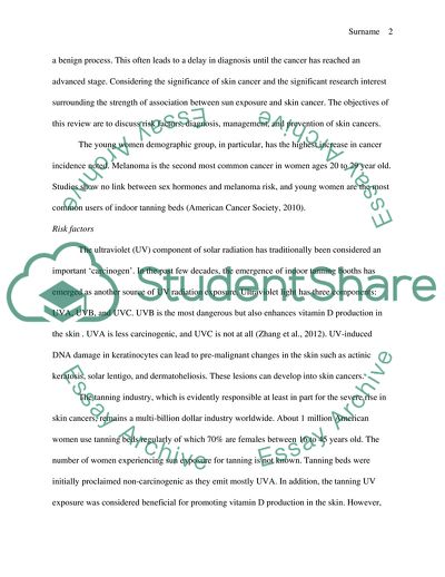 Risk Factors, Diagnosis, Management, and Prevention of Skin Cancer