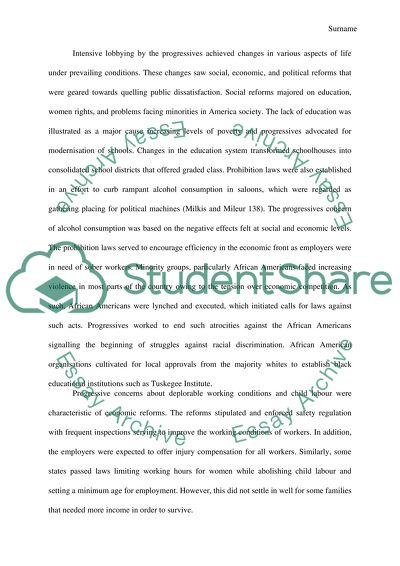 Progressivism and the Age of Reform