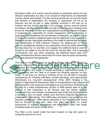 Human Resource Management Environment