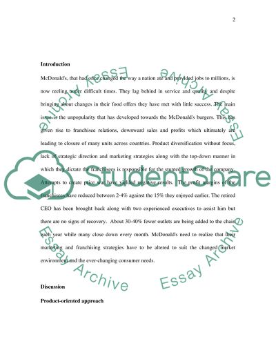 Marketing and Franchising Strategies by McDonalds