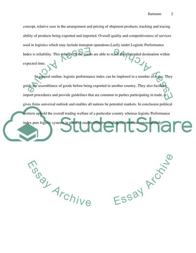 Political Restrictions and Logistics