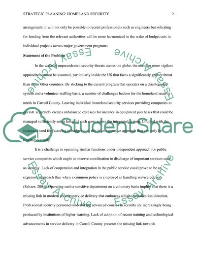 Military Base Strategic Planning for Homeland Security