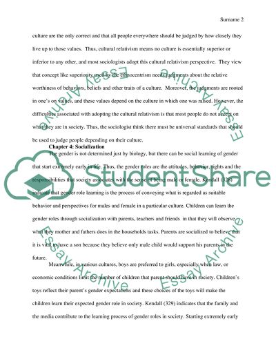 Culture and Society Assignment