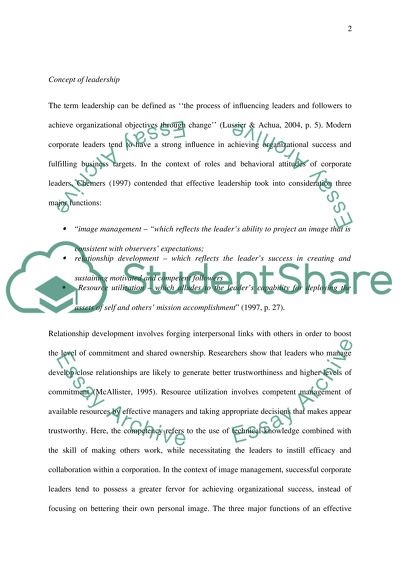 Leadership: Trustworthiness and Ethical Stewardship
